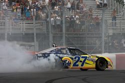 Race winner Andrew Ranger celebrates
