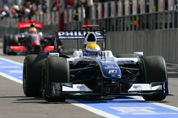 Nico Rosberg, Williams F1 Team et Lewis Hamilton, McLaren Mercedes