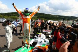 Pole position pour Giancarlo Fisichella, Force India F1 Team, VJM-02