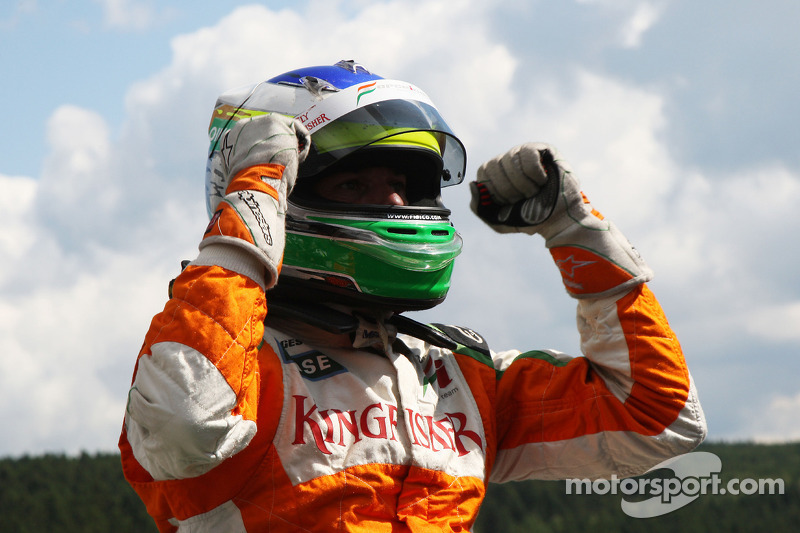 А поул сенсационно достался Джанкарло Физикелле из Force India