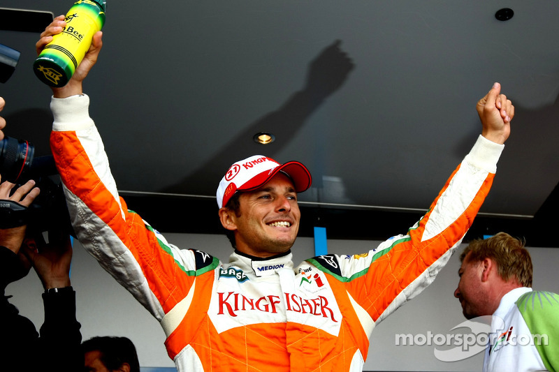 Giancarlo Fisichella, Force India F1 Team, VJM-02, Pole Position