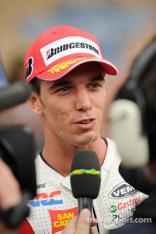 Segundo lugar Alex De Angelis, San Carlo Honda Gresini