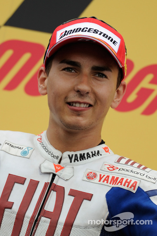 Podio: ganador de la carrera Jorge Lorenzo, Fiat Yamaha Team