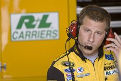 Drew Blickensderfer, crew chief for the No. 17 DeWalt Ford