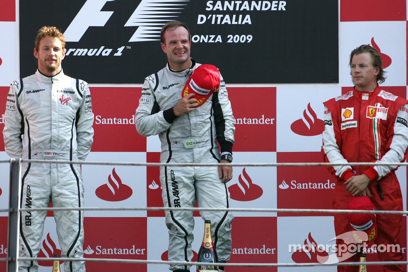 2009: 1. Rubens Barrichello, 2. Jenson Button, 3. Kimi Räikkönen