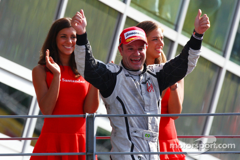 Pódio: vencedor Rubens Barrichello, Brawn GP