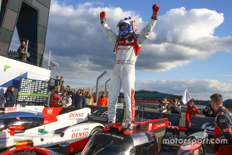 #7 Audi Sport Team Joest Audi R18: Marcel Fässler, Andre Lotterer, Benoit Tréluyer, ganadores