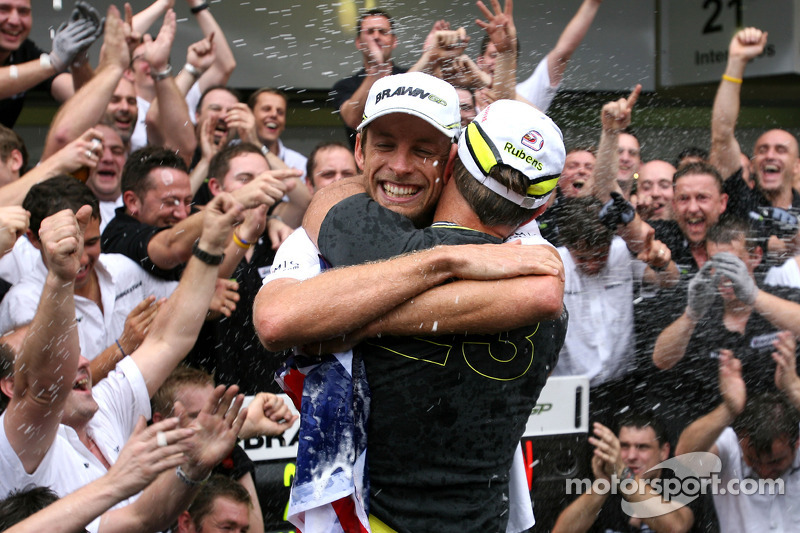 Jenson Button und Rubens Barrichello