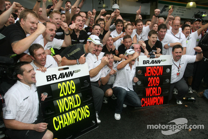 Jenson Button, Rubens Barrichello und das Brawn-Team