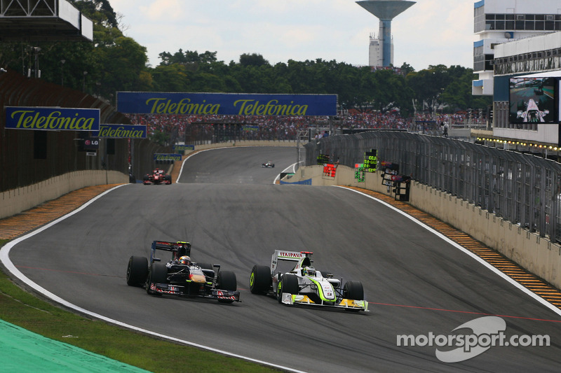 Jaime Alguersuari, Scuderia Toro Rosso and Jenson Button, Brawn GP