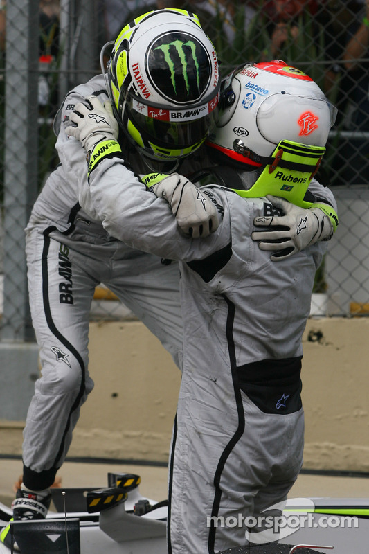 Jenson Button, Brawn GP and Rubens Barrichello, Brawn GP