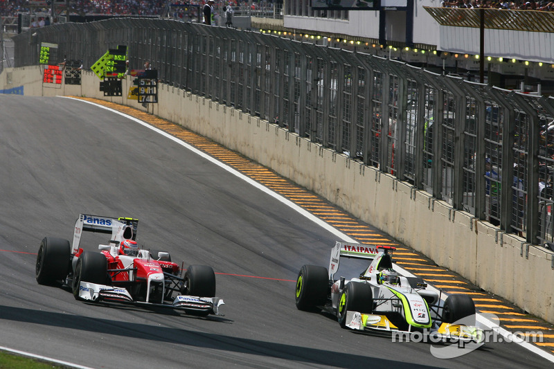 Kamui Kobayashi, Toyota F1 Team and Jenson Button, Brawn GP