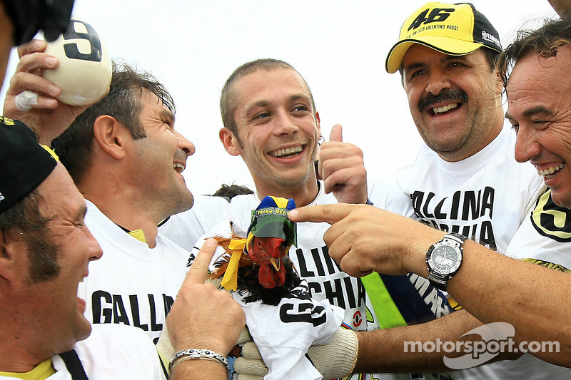 Campeón 2009 de MotoGP Valentino Rossi, Fiat Yamaha Team celebra