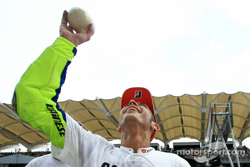 Campeón 2009 de MotoGP Valentino Rossi, Fiat Yamaha Team celebra