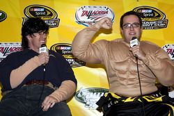 Carl Edwards and Jared Fogle in their 