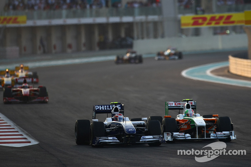 <b>Kazuki Nakajima</b>, Williams F1 Team y Vitantonio Liuzzi, Force India ...
