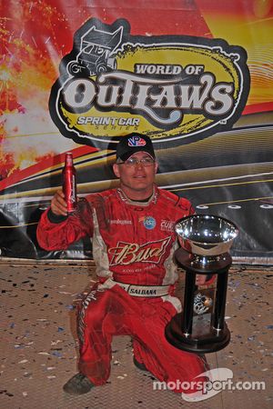 World of Outlaws season-finale winner Joey Saldana