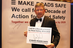 Brawn GP Team Principal Ross Brawn adds his name to the Decade of Action for Road Safety campaign