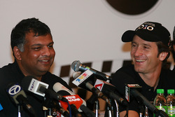 Jarno Trulli avec Tony Fernandez