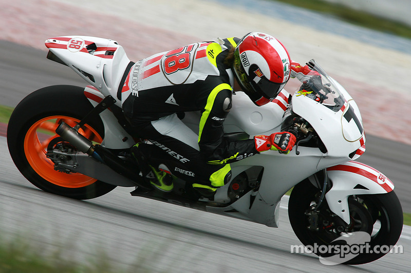 2009: Test mit MotoGP-Bike