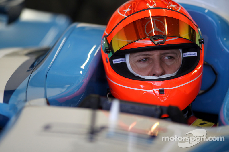 Michael Schumacher prueba un GP2