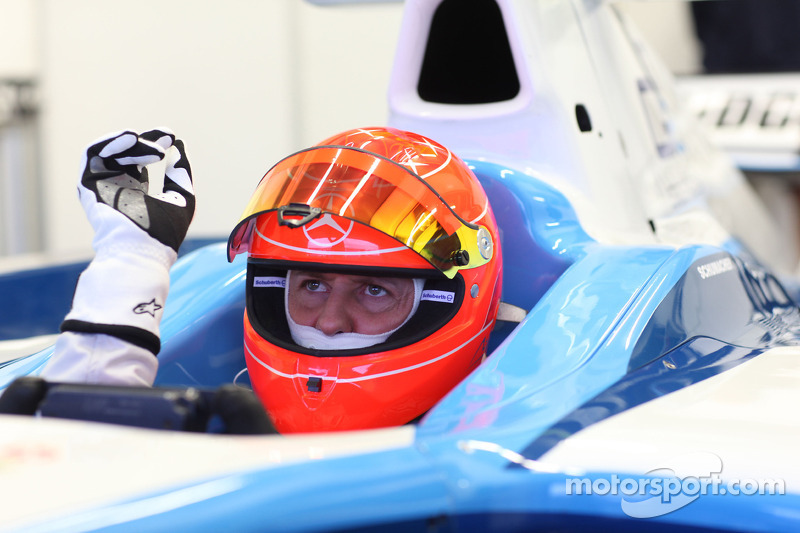 Michael Schumacher prueba un GP2