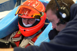 Michael Schumacher tests a GP2 car