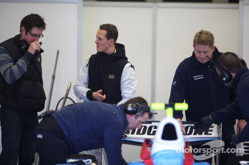 Michael Schumacher teste une GP2