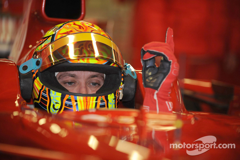 Valentino Rossi tes Ferrari F2008