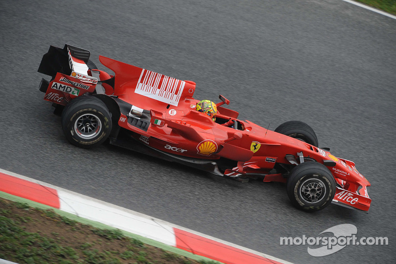 Valentino Rossi tes Ferrari F2008