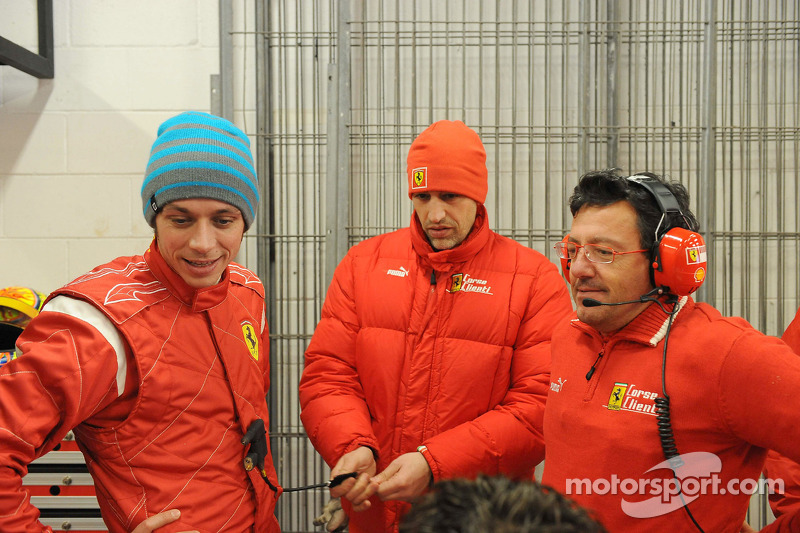 Valentino Rossi test ediyorFerrari F2008