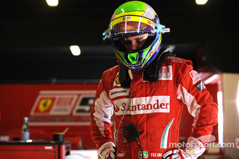 Felipe Massa tests the Ferrari F2008