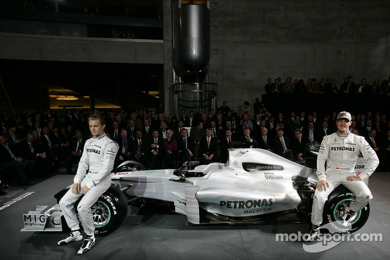 Nico Rosberg y Michael Schumacher