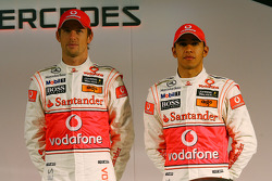 Jenson Button, McLaren Mercedes and Lewis Hamilton, McLaren Mercedes