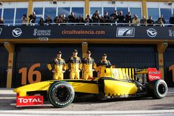 Jerome D'Ambrosio, piloto de pruebas, Equipo Renault F1, Robert Kubica, Equipo Renault F1, Vitaly Pe