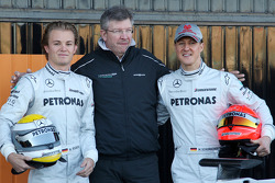 Nico Rosberg, Mercedes GP, Ross Brawn Takım Patronu, Mercedes GP, Michael Schumacher, Mercedes GP