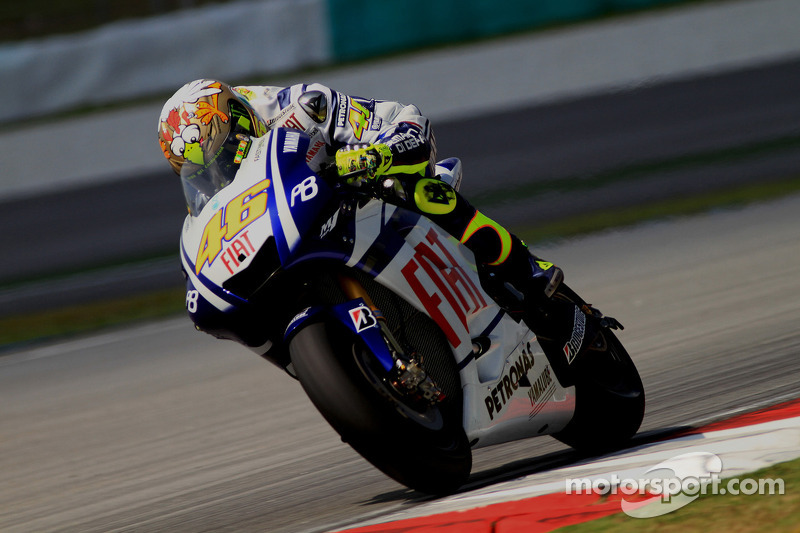 Valentino Rossi de l'équipe Fiat Yamaha