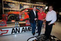 Champion's breakfast: 2010 Daytona 500 winner Jamie McMurray with team owners Chip Ganassi and Felix Sabates