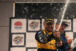 Podium: John Bowe celebrates