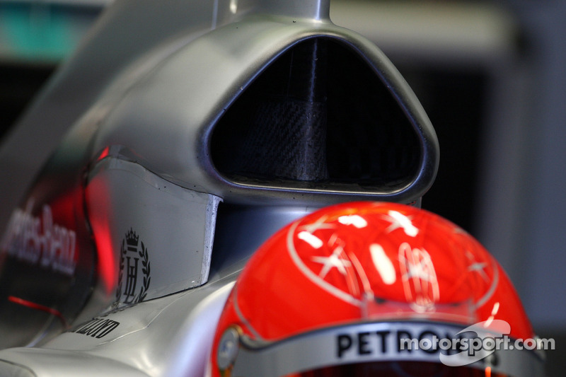 Michael Schumacher, Mercedes GP Petronas, W01, detail, airbox