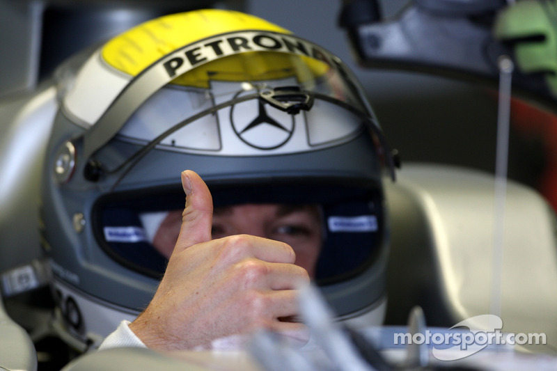 Nico Rosberg, Mercedes GP Petronas, thumbs up