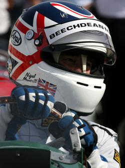 Nigel Mansell, 1992 F1 Champion du Monde pilote la 1950 Ferrari 125 GPC