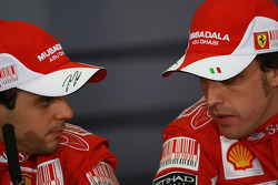 Conferencia de prensa: ganador de la carrera Fernando Alonso, Scuderia Ferrari, con segundo lugar Fe