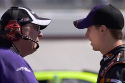 Denny Hamlin, Joe Gibbs Racing Toyota with his crew chief Mike Ford