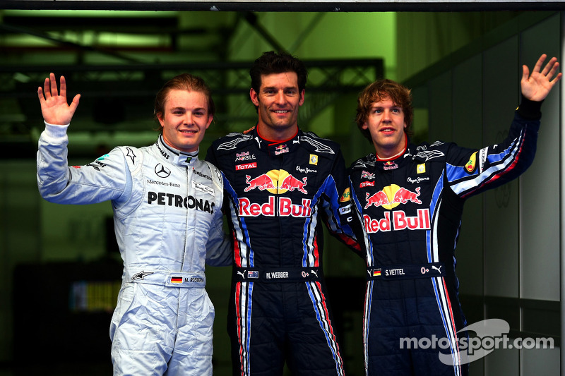 Pole: Kazanan Mark Webber, Red Bull Racing, 2. Nico Rosberg, Mercedes GP, 3. Sebastian Vettel, Red