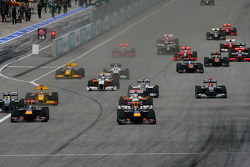 Sebastian Vettel, Red Bull Racing ve Mark Webber, Red Bull Racing lead start, race