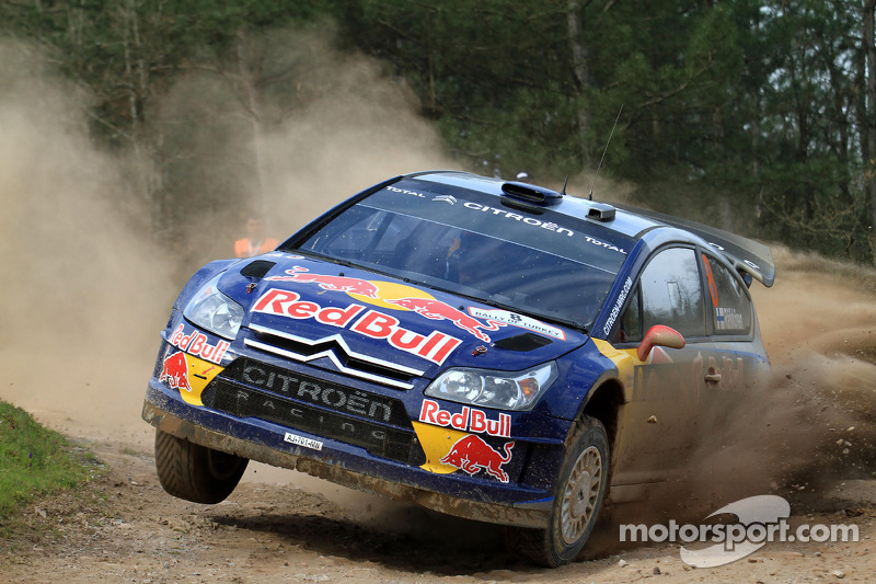 Kimi Raikkonen et Kaj Lindstrom, Citroën C4 WRC, Citroën Junior Team