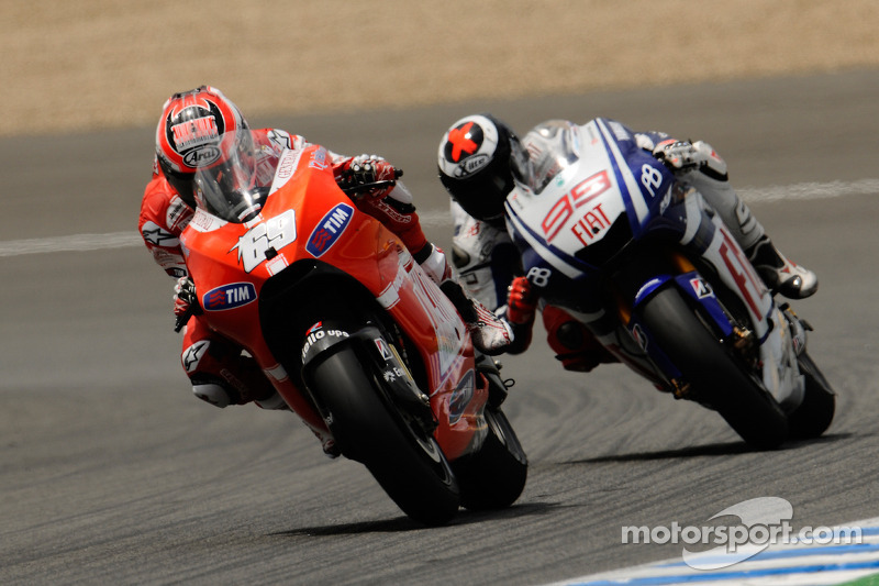 Nicky Hayden, Ducati Marlboro Team, Jorge Lorenzo, Fiat Yamaha Team