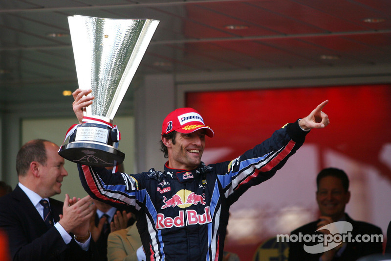 Podium: Mark Webber, Red Bull Racing