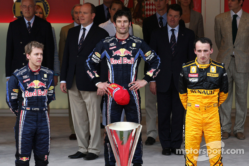 2010: 1. Mark Webber, 2. Sebastian Vettel, 3. Robert Kubica